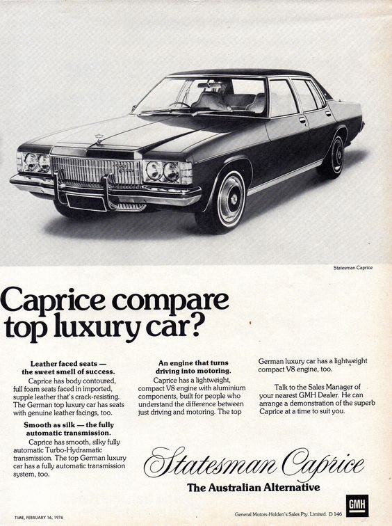 1976 Australian Automotive Advertising